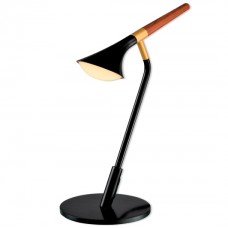 Πορτατίφ LED 5W 230V 350lm Θερμό Φως Μαύρο Ματ/Ξύλο 955DUNCAN1T